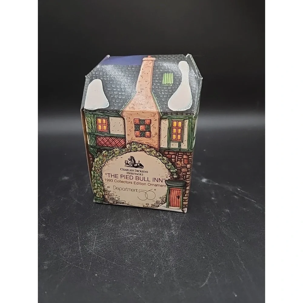 Dept 56 The Pied Bull Inn Ornament Dickens Village 1993 Collectors Edition Boxed